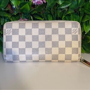 Louis Vuitton Damier Azur Zippy Long Wallet